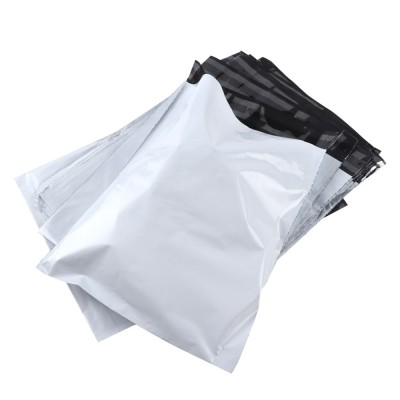 Custom logo white color plastic packaging shipping  envelope self adhesive courier poly mailer bag for clothing